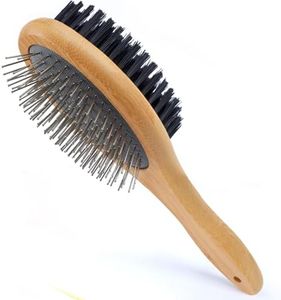 Brosse Chien et Chat,Double face Brosse Animaux de Toilettage Massage pour Chiens et Chats Poil Long et Poil Court