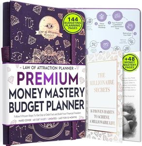 Budget Planner and Monthly Bill Organizer - Finance Planner, 12-Month Journey to Financial Freedom | Bill Payment Tracker Monthly Organizer, Money Saving & Expense Tracker | Undated Budgeting Journal