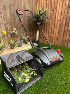 Artificial Grass Power Brush – Electric Lawn Sweeper for Turf Cleaning