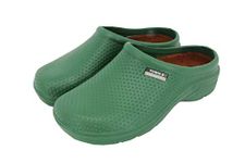 Town & Country TFW6581 Womens Super Soft Cloggies Lightweight with Cushioned Insole (5 UK, Green Dots)