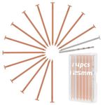LALAGO 14pcs Solid Copper Nails, 125mm Huge Copper Nails with Steel Nails and Perforated Nails, Long Copper Nails for Killing Trees, Stump Removal
