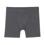 Terramar Men's Silkskins 6" Boxer Briefs, Grey, XX-Large / 44-46 Inches