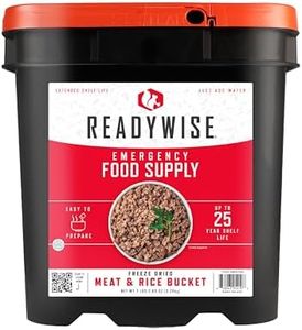 READYWISE - Chicken, Beef, Pork & Rice Emergency Food Supply Bucket, Freeze-Dried Survival Meals, Camping & Hiking Essentials, Long Term Meal, 48 Meat & 40 Rice Servings, Up to 25 Year Shelf Life