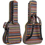CAHAYA Bohemian Guitar Bag Gig Bag 15.6 mm Padded Waterproof Guitar Case for Acoustic Guitar 40/41/42 Inch CY0186, Multicoloured, Guitar Bag