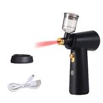 Cordless Spray Tan Machine - Portable HVLP Airbrush with Brushless Motor for Self Tanning, Sunless Spraying at Home, Beach (Black)