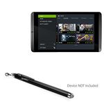 BoxWave Nvidia Shield Tablet X1 Stylus Pen, [EverTouch Capacitive Stylus] Fiber Tip Capacitive Stylus Pen for Nvidia Shield Tablet X1 - Jet Black