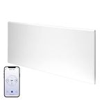 Adax Neo Smart Wifi Electric Panel Heater/Convector Radiator With Timer. Smartphone Control, Splash Proof, Economic, Modern, Designer, 1500w Compact (420 x 755 mm), White