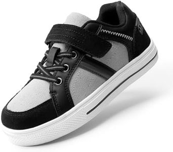 DREAM PAIRS Unisex-Child 151014-k, Black/Grey, 8 Toddler