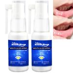 2PCS Mouth Ulcer Spray,Ulcer Breath Sprays,Oral Ulcer Sprays,Breath Spray for Bad Breath,Canker Relief Sore Medicine,Mouth Spray for Dry Mouth Relief,Mouth Freshener Spray,Effective Mouth Sore