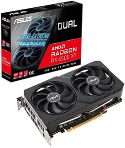 ASUS Dual AMD Radeon RX 6500 XT V2 OC Edition 4GB GDDR6 Gaming Graphics Card (AMD RDNA 2, PCIe 4.0, 4GB GDDR6 Memory, HDMI 2.1, DisplayPort 1.4a, Axial-tech Fan Design, 0dB Technology)