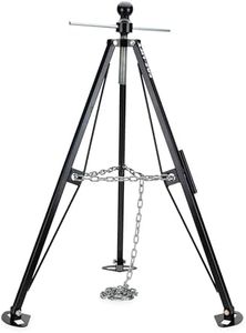 Eaz-Lift 48850 Heavy Duty Gooseneck Stabilizer Tripod Jack-Reduces Movement on Trailer or 5th Wheel, Anti Rust Steel Construction-7500 lb Weight Capacity