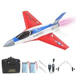 VOLANTEXRC RC Plane RC Jet F-16 Fighting Falcon 2.4GHz Remote Control 2 Channel RC Airplane Fighter Ready to Fly with Cool Lights, for New Player, Kids and Adults (762-4)