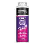 John Frieda Frizz Ease Brazilian Sleek Frizz Immunity Smoothing Conditioner 500ml, Rich Conditioner for Frizzy, Coarse Hair