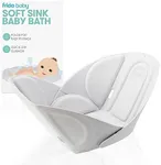 Frida Baby Soft Sink Baby Bath Seat | Sink Bather for Baby | Easy to Clean Baby Bathtub + Bath Cushion That Supports Baby's Head