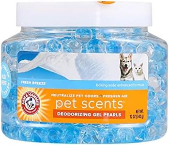 Arm & Hammer for Pets Air Care Pet Scents Deodorizing Gel Beads in Fresh Breeze | 12 oz Pet Odor Neutralizing Gel Beads with Baking Soda | Air Freshener Beads for Pet Odor Elimination (FF12689)