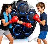 ZEAL'N LIFE 2025 Pro Music Boxing Machine for Adults, Bluetooth Music Punching Machine with Gloves, Electronic LED Boxing Training Equipment Wall Mounted, 9 Modes & 9 Speeds, Home Indoor Trainer