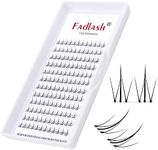 Cluster Lashes Bottom Lashes Individual Lashes 144 Pcs Soft DIY Lash Extensions Soft Lash Clusters Lighweight Eyelash Extension Clusters Easy to Apply False Eyelashes (Bottom, JX10)