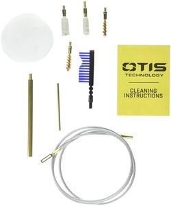 OTIS .22 Calibre Rifle Cleaning Kit with Memory-Flex Cable, Slotted Tip, Bore Mop, Bronze Bore Brush, Double-Ended AP Brush