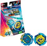 Hasbro Beyblade Burst QuadStrike Komet Helios H8 and Tidal Pandora Epic P8 Spinning Top Dual Pack, 2 Battling Game Top Toy for Kids Ages 8 and Up