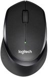 Logitech M330 SILENT PLUS Wireless Mouse, 2.4GHz with USB Nano Receiver, 1000 DPI Optical Tracking, 2-year Battery Life, Compatible with PC, Mac, Laptop, Chromebook - Black