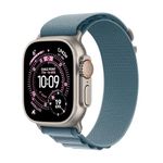 Apple Watch Ultra 3 GPS + Cellular 49mm Natural Titanium Case with Light Blue Alpine Loop - Medium