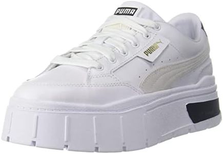Puma 384363 Women's Mase Stack Sneakers, 24 Spring Summer Colors Puma White/Vapalus Gray (01), 22.5 cm