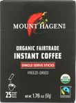 Mount Hagen 39549 Org Single Regular Freeze Dried Coffee