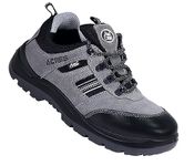 Allen Cooper 1156 | Grey Suede Leather Upper, Low Ankle Grey Spacer Lining Safety Shoe | Steel Toe (8)