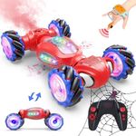 Dysaim Spider Remote Control Car, Gesture Sensing RC Stunt Car Toys for Boys Ages 4-12, 360° Rotate Transform Drift RC Cars with Lights Music Sprayer, 2.4Ghz Hand Controlled Car Birthday Xmas Gifts