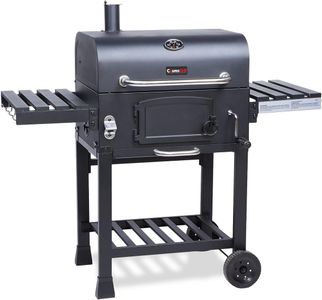 CosmoGrill XL Charcoal BBQ Smoker – Portable Grill with Side Tables & Thermometer