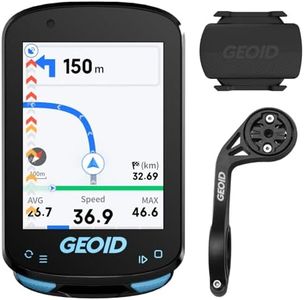 GEOID CC600 Color Screen Bike/Cycling Computer Wireless - Route Navigation with Re-Route Planing, WiFi & Bluetooth, Fast 5s GPS Positioning, with CS600 Cadence/Speed Sensor for Cycling