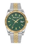 Mathey-Tissot Stainless Steel Analog Green Dial Men's Watch-H810Bv, Band Color:Multicolor