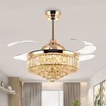 oltao Picola Chandelier Fan with BLDC Motor, 3 Colour LED Light, Remote Control