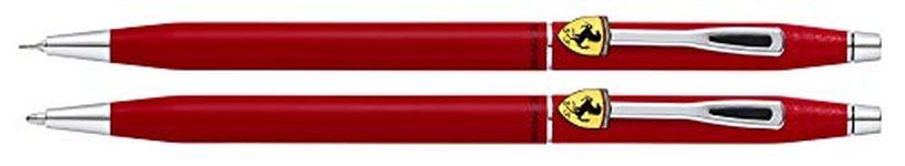 Cross Classic Century Collection for Scuderia Ferrari - Matte Rosso Corsa Red Ballpoint Pen/Pencil Set (FR0081-117)