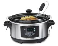 Hamilton Beach Set 'n Forget Programmable Slow Cooker With Temperature Probe, 6-Quart (33969A)