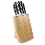 Rockingham Forge Sharp’N Rubber Wood 5 Piece Self-Sharpening Knife Block Set