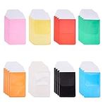 WANDIC Pocket Protectors, 32 Pcs 8 Colors Plastic Waterproof Badge Holders Name Tag ID Card Holders School Hospital Office Supplies for Pen Leaks