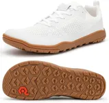 Pulltop Barefoot Trail Running Shoes for Womens - Wide Toe Box | Zero Drop Sole | Minimalist Crossfit Training Shoes White Size 7