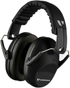 Vanderfields Earmuffs for Kids Comfortable Adjustable Foldable Black