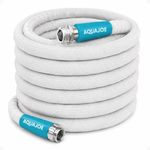 Aqua Joe AJFJH50-58-RV 50-Foot, 5/8" Flexible Inner Core Superlight Marine-Grade FiberJacket RV Hose, Abrasion-Resistant, Tangle Free, Non-Slip Handles, One Pack