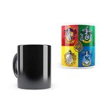 MCSID Razz - Harry Potter- New House Crest Morphing Magic Heat Sensitive Mugs (with Coaster) Cool Coffee & Tea, Cup Drinkware Ceramic Mugs -...