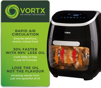 Tower Xpress Pro 11L Air Fryer Oven – Black
