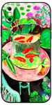 Berkin Arts Compatible with iPhone X Case/iPhone XS Case (Not for iPhone XS Max) Silicone Cover with Screen Protector Koi Fish Water Lily Botanical (Goldfish by Henri Matisse)