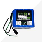 AshvaVolt® 12v 10AH Lithium-Ion Rechargeable Battery (NMC) Battery Pack for Electric Cycle, Solar & Others with BMS Protection | EV 10000mAh Battery for E Bike