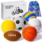 Set Of 6 Mini Sports Foam Balls for