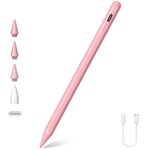 Pencil for Apple iPad(2018-2024), Fast Charge Stylus & Palm Rejection Tilt Sensitive Active Pen for iPad 10th/9th-6th Gen, iPad Pro 11"/12.9"/13" M4, Air 5th-3rd/M2 2024, iPad Mini 6/5 Gen