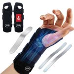Dr.Arthritis Doctor Developed Carpal Tunnel Wrist Supports & Doctor Handbook, Left/Right Hand Wrist Support, Wrist Support For Carpal Tunnel, Wrist Splint For Men & Women (2-Pack)