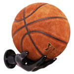 Basketball Stand, Hand Sculpture Ball Stand, Wall Mounted Basketball Display, Hand Ball Stand Storage Stand for Basketball, Football, Volleyball (Black)