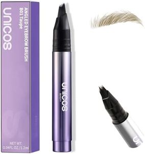 Unicos Eyebrow Pen, Angled Brow Brush, Eyebrow Pencil for Women, Natural Eyebrow, Hair-Like Strokes, 24hrs Long-Lasting, Waterproof, Smudge-Proof, Easy to Use, Mutiple Uses, Taupe