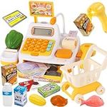 BUYGER Kids Play Cash Register with